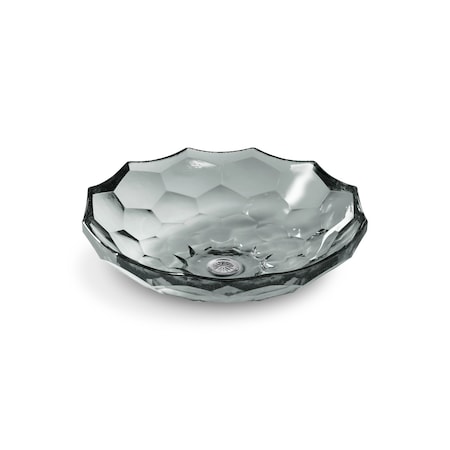 Kohler Briolette Vessel Faceted Glass Bathroom Sink 2373-TG8